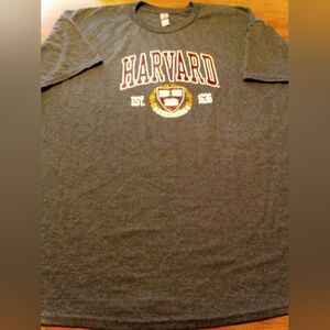 Harvard University EST. 1636 Crimson Shield Heather Gray Size 2XL T-Shirt